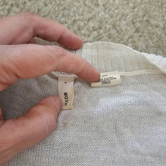 Moth Cream Women's Open Cardigan - Picture 3 of 3